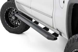 GMC 3500HD LED Running Boards - Rough Country - Bluetooth-Controlled, Crew Cab - Multi-Color - '07-'19